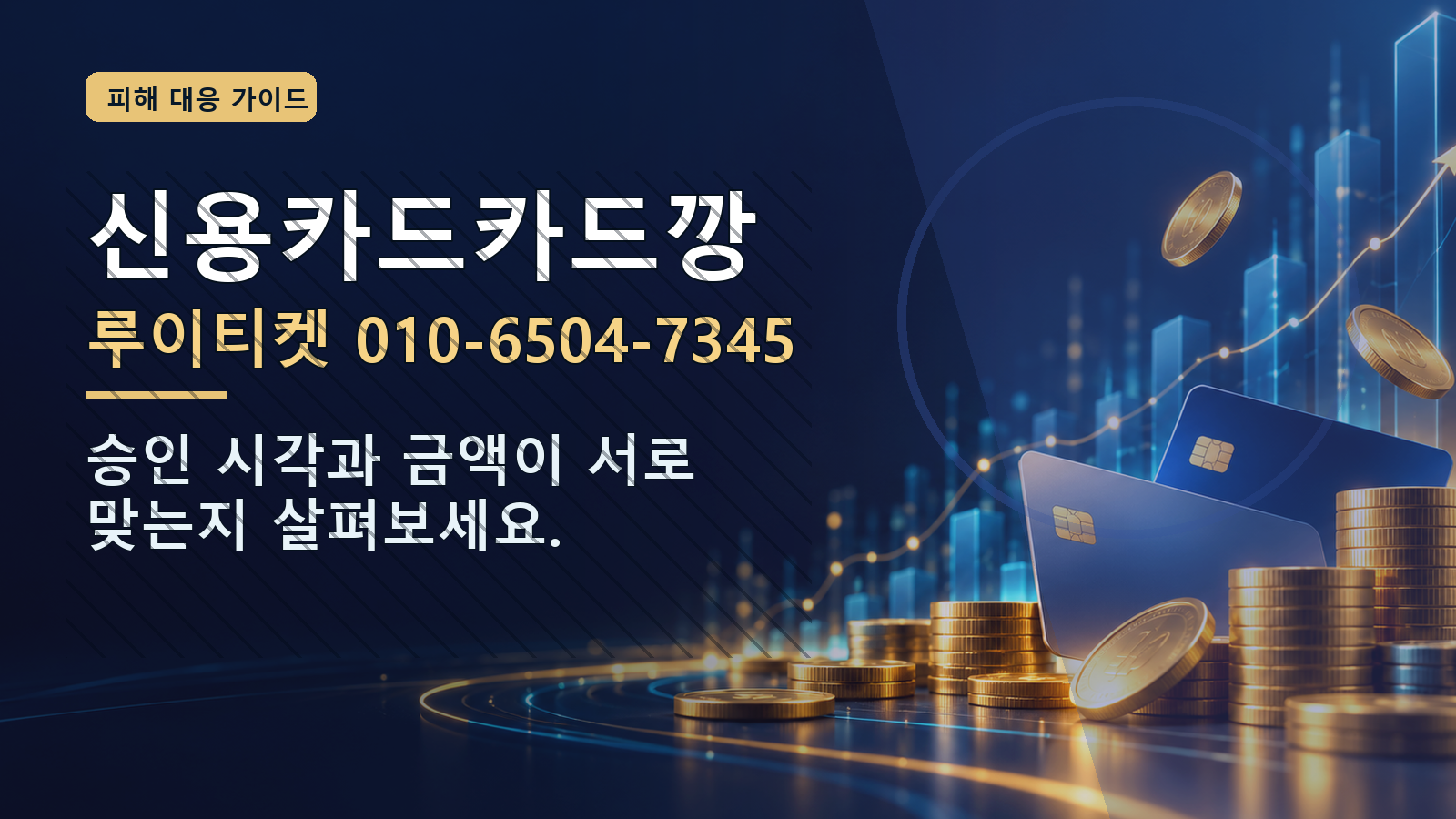 신용카드카드깡: 루이티켓 010-6504-7345 · 승인 시각과 금액이 서로 맞는지 살펴보세요.